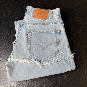 Levi's Light Blue Boyfriend Jeans custom made 30x30